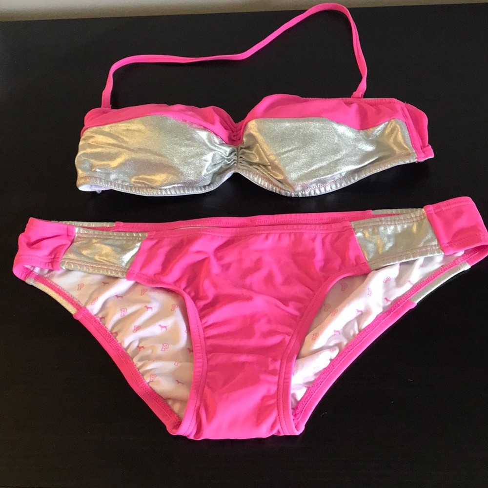 VS PINK pink/silver bikini